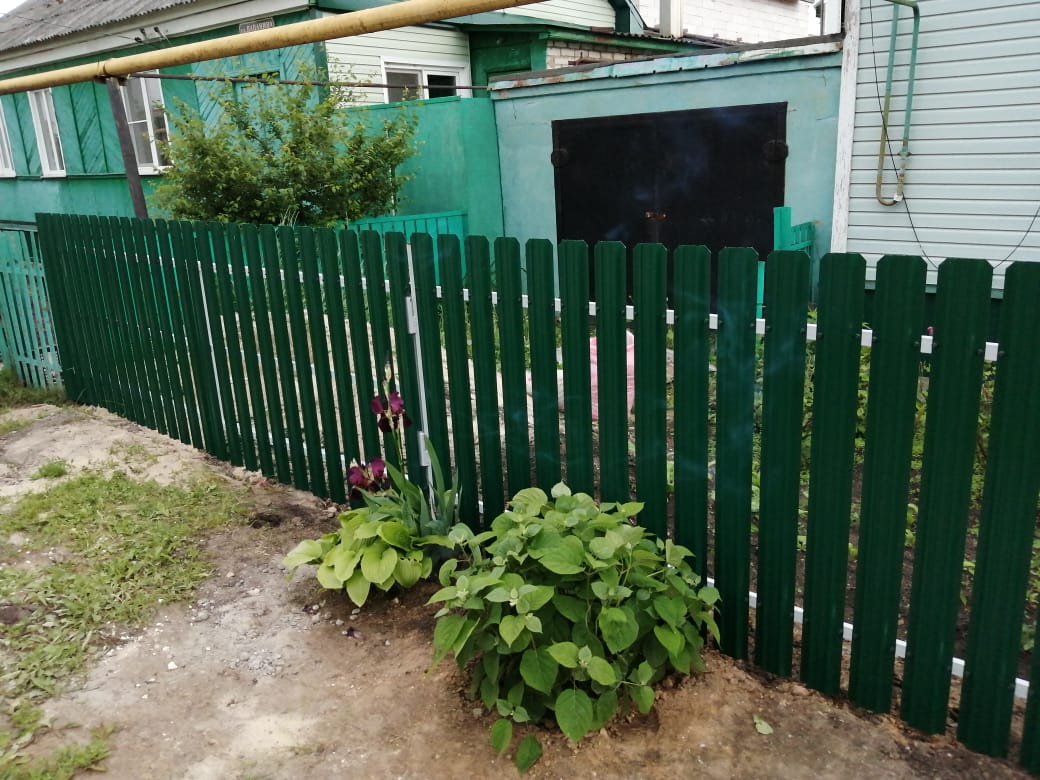 Комбинированный забор 25м штакетник и профлист, ворота, калитка фото8 в Анапе