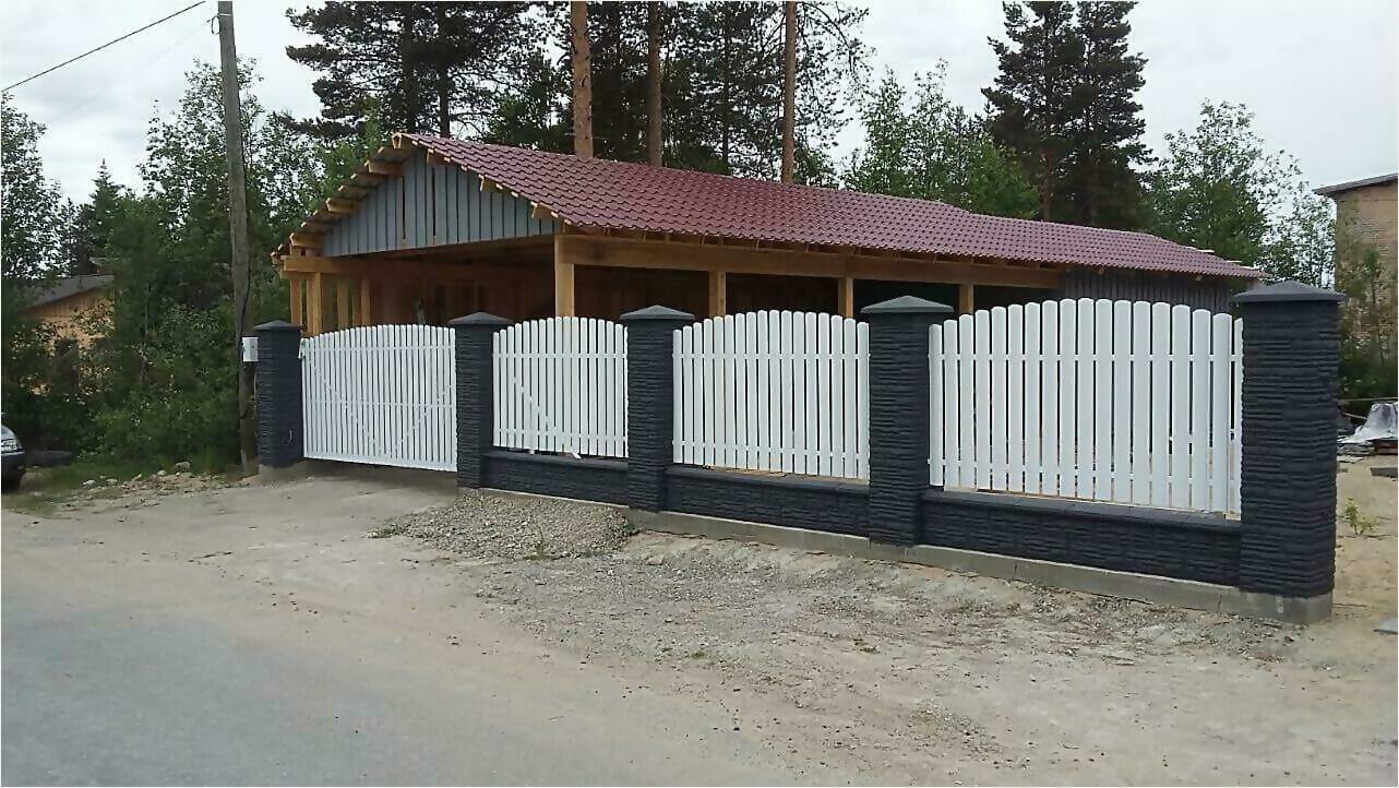 забор из штакетника 85м фото1 в Анапе