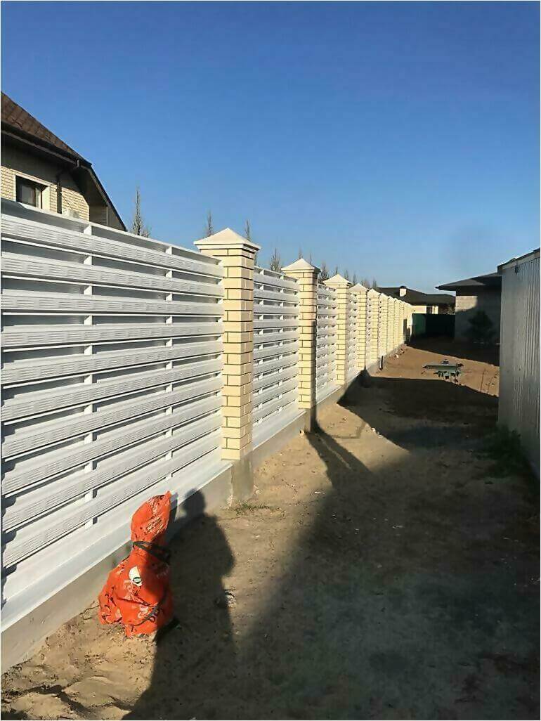 Забор из штакетника 95м фото1 в Анапе