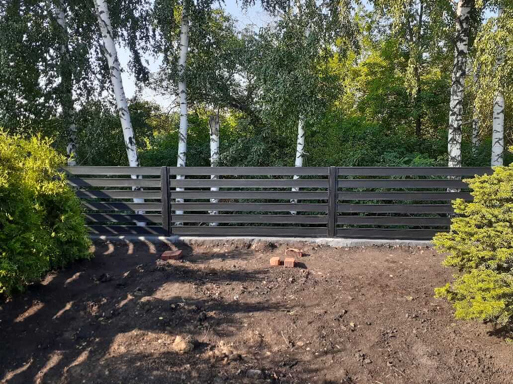 Забор-ранчо из металлопланкена 48м RAL9005 Черный МАТТЕ в Анапе