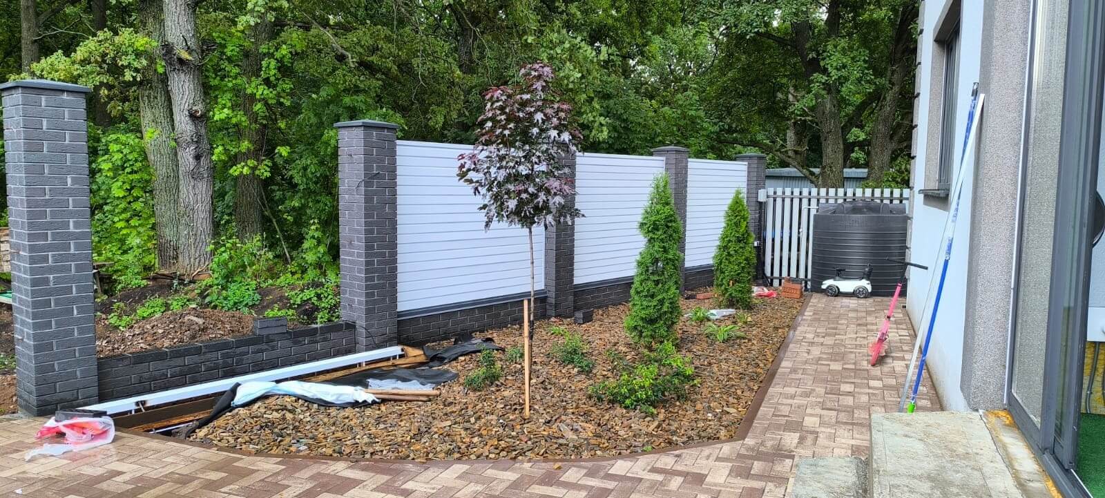 Забор-жалюзи из ламелей Хай-Тек 54м RAL9003 Белый фото 3 в Анапе